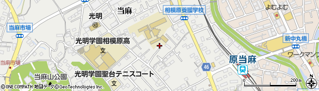 神奈川県相模原市南区当麻822-7周辺の地図