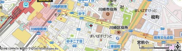 相鉄フレッサイン川崎駅東口周辺の地図