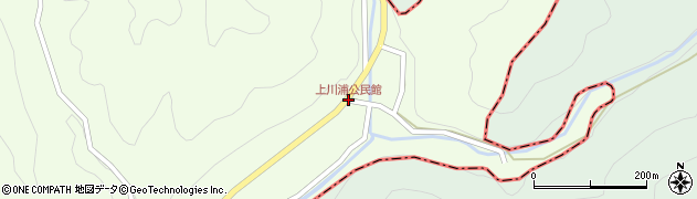 上川浦公民館周辺の地図