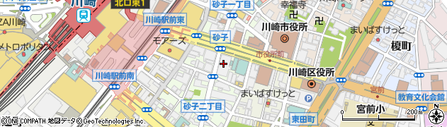 川崎信用金庫本店営業部周辺の地図