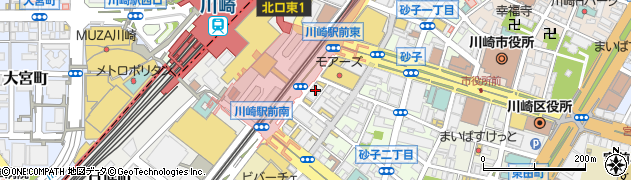 ミスタードーナツ 川崎駅前周辺の地図