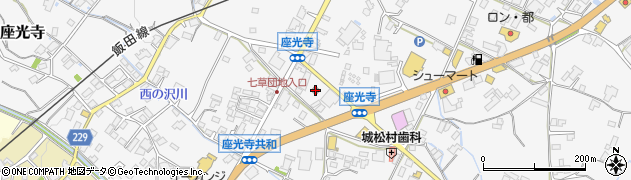 座光寺郵便局周辺の地図