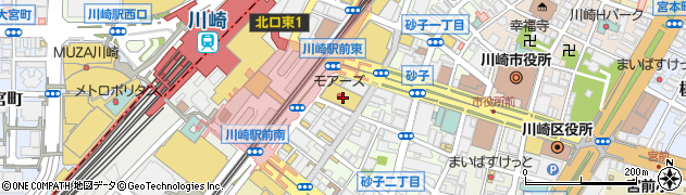 山本式整体リフレッシュ川崎モアーズ店周辺の地図