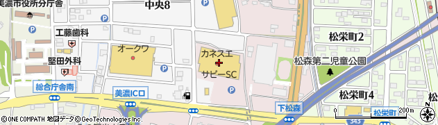 オンセンドサピー店周辺の地図