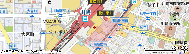 ハートアップ川崎ＢＥ周辺の地図