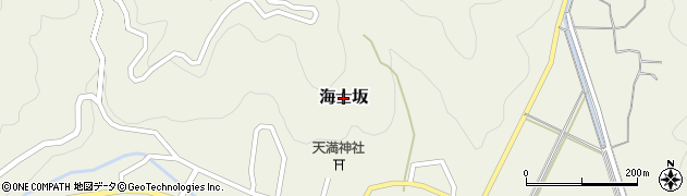 福井県若狭町（三方上中郡）海士坂周辺の地図