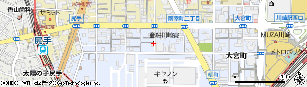 神奈川県川崎市幸区柳町周辺の地図