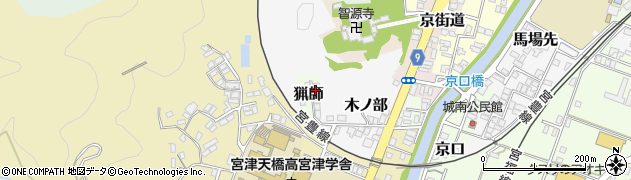 京都府宮津市猟師周辺の地図
