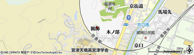 京都府宮津市猟師周辺の地図