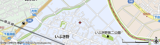 神奈川県横浜市緑区いぶき野周辺の地図