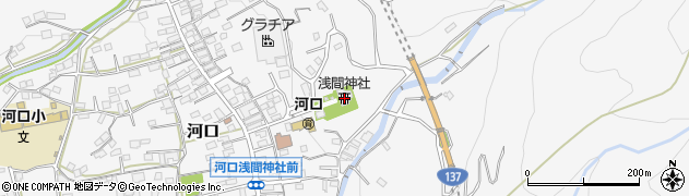河口浅間神社周辺の地図