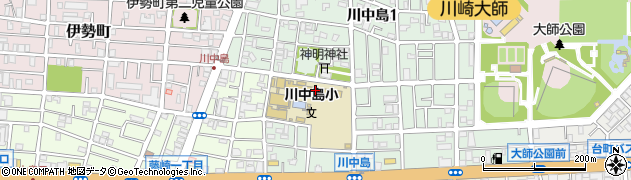 川崎市立川中島小学校周辺の地図