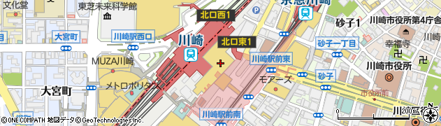 アトレ川崎　８階こてがえし周辺の地図