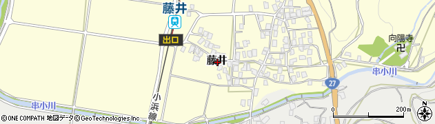 福井県三方上中郡若狭町藤井周辺の地図