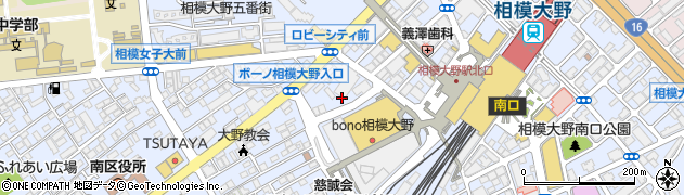 神奈川県相模原市南区相模大野周辺の地図