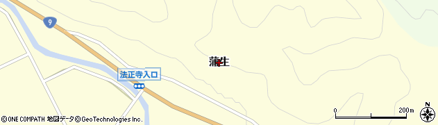 鳥取県岩美町（岩美郡）蒲生周辺の地図