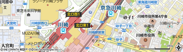 ＭＩＤ川崎駅前パーキング周辺の地図