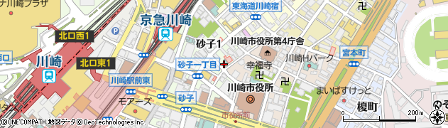 東横ＩＮＮ川崎駅前砂子周辺の地図
