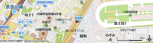 川崎競馬場前周辺の地図