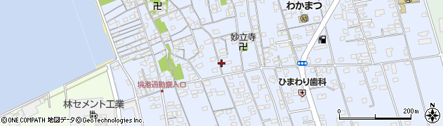 鳥取県境港市外江町2494周辺の地図