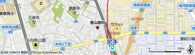 香山歯科医院周辺の地図