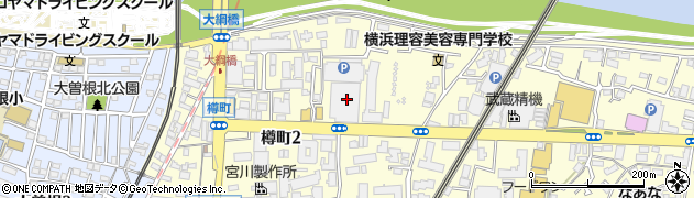 ラウンドワン横浜綱島店周辺の地図