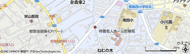 東京都町田市金森東周辺の地図