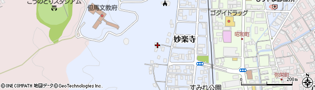 兵庫県豊岡市妙楽寺343周辺の地図