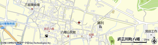 岐阜県関市武芸川町八幡周辺の地図