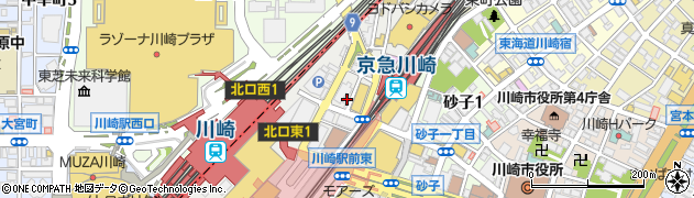 ビッグエコー BIG ECHO 京急川崎駅前店周辺の地図