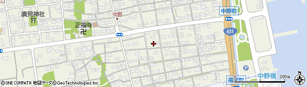 鳥取県境港市中野町306周辺の地図