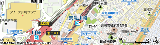 博多もつ鍋やまや ウィング川崎店周辺の地図