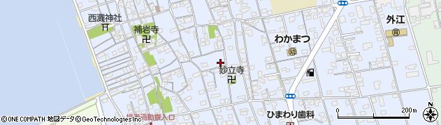 鳥取県境港市外江町2505周辺の地図