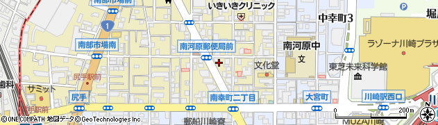 神奈川県川崎市幸区南幸町2丁目53周辺の地図