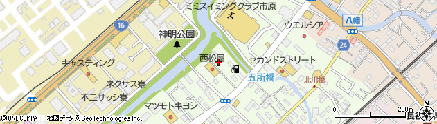 千葉県市原市五所1701周辺の地図