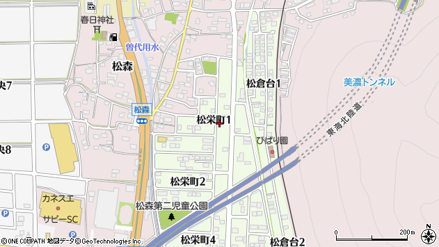 〒501-3752 岐阜県美濃市松栄町の地図