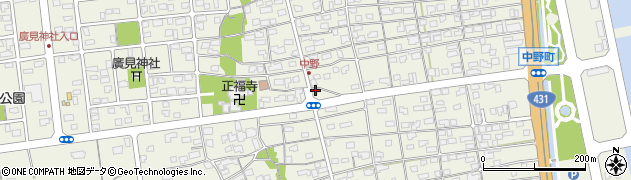鳥取県境港市中野町507周辺の地図
