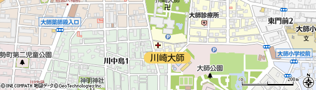 神奈川県川崎市川崎区大師町2周辺の地図