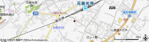 長野県飯田市座光寺周辺の地図