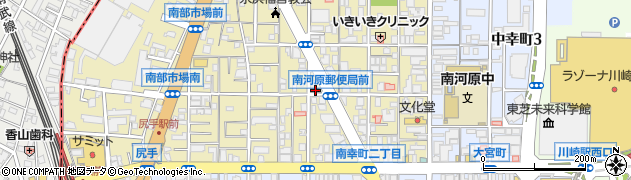 川崎南河原郵便局周辺の地図