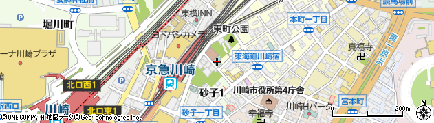 アパホテルＴＫＰ京急川崎駅前周辺の地図