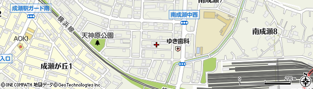 東京都町田市南成瀬6丁目15周辺の地図