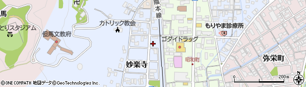 兵庫県豊岡市妙楽寺266周辺の地図