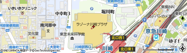 二代目ぐるめ亭 ラゾーナ川崎店周辺の地図