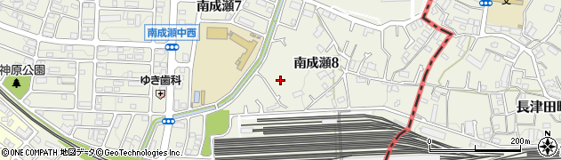 東京都町田市南成瀬8丁目17周辺の地図