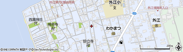 鳥取県境港市外江町2165周辺の地図