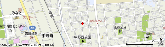 鳥取県境港市中野町5413周辺の地図