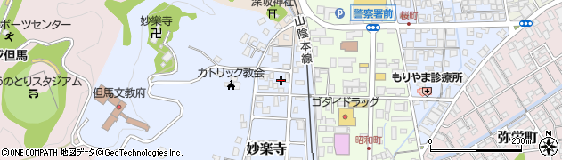 兵庫県豊岡市妙楽寺107周辺の地図