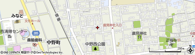 鳥取県境港市中野町5416周辺の地図
