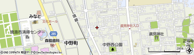 鳥取県境港市中野町5400周辺の地図